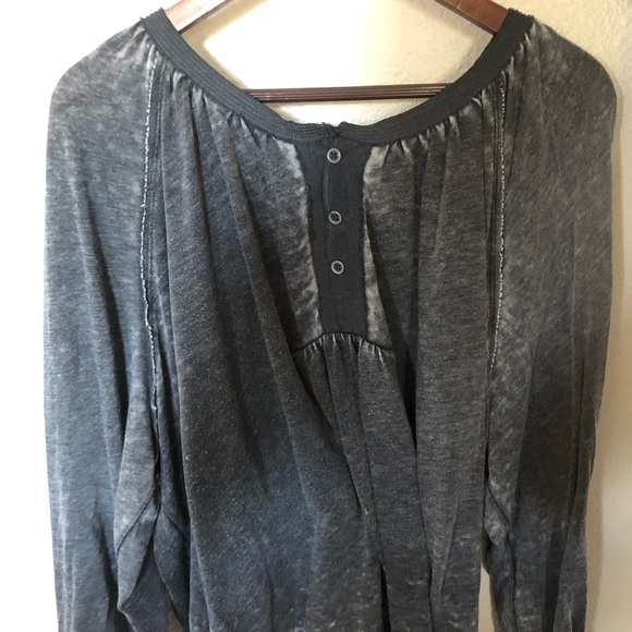 Gray Free People Blouse - Picture 2 of 2